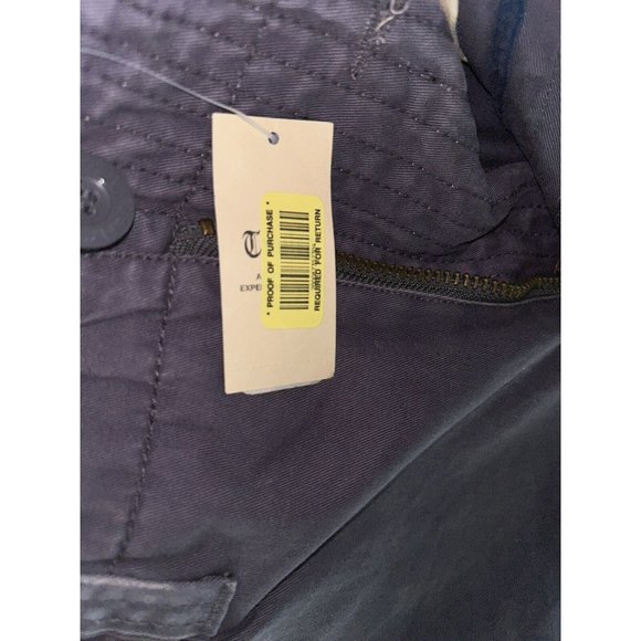 NWT Trailer Cargo Shorts Mens Sz 32 Heavy Duty Cotton Khaki Blue Drawstring - Picture 9 of 10